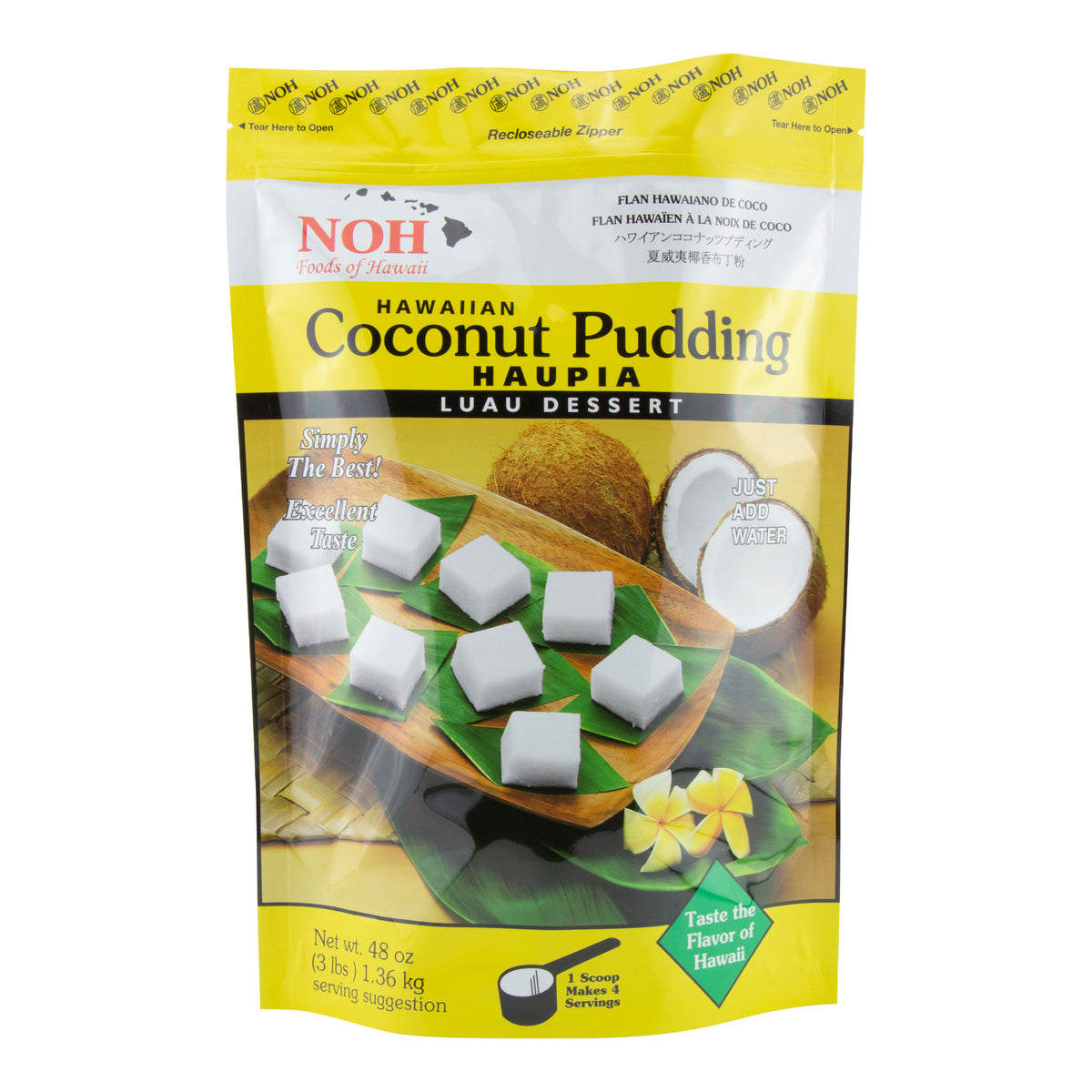 Hawaiian Coconut Pudding (Haupia) Mix NOH Foods of Hawaii