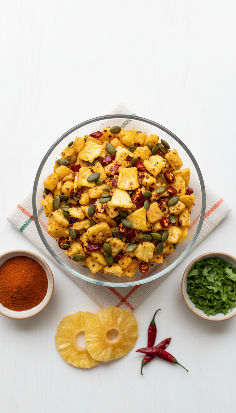 Pineapple Chili Snack Mix