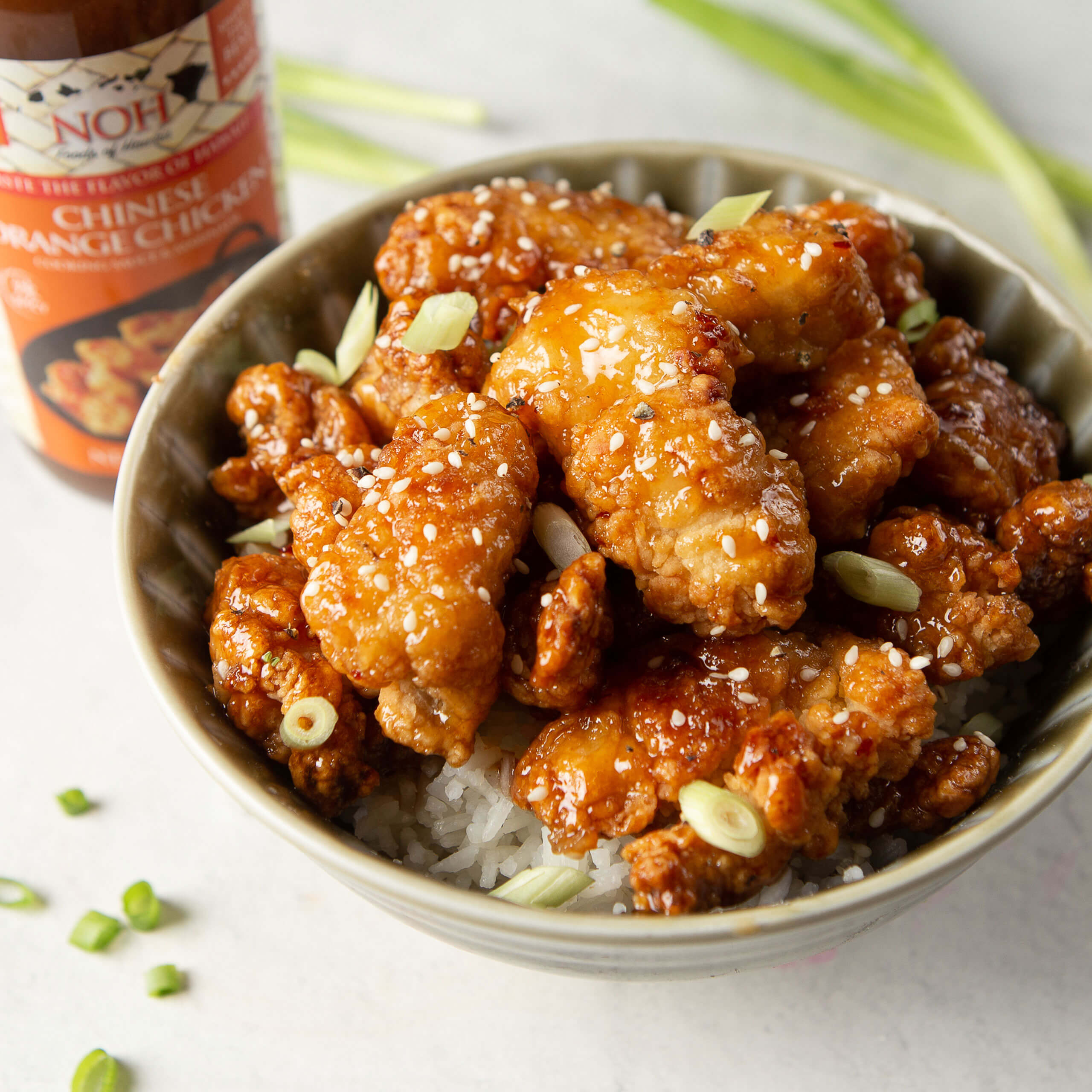 Orange chicken bowl
