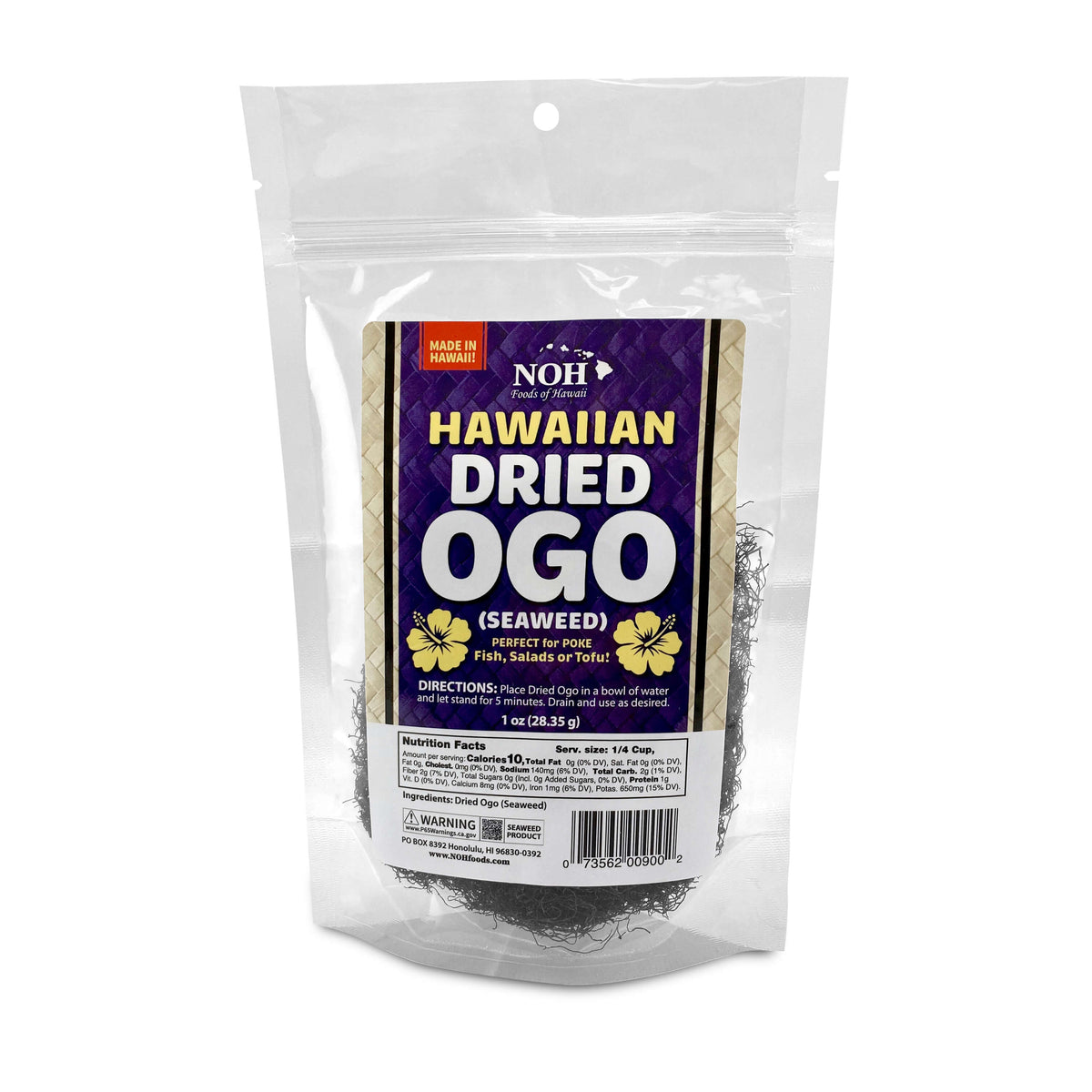 Ogo Rice Hawaiian Dried Ogo (Seaweed) · NOH Foods of Hawaii