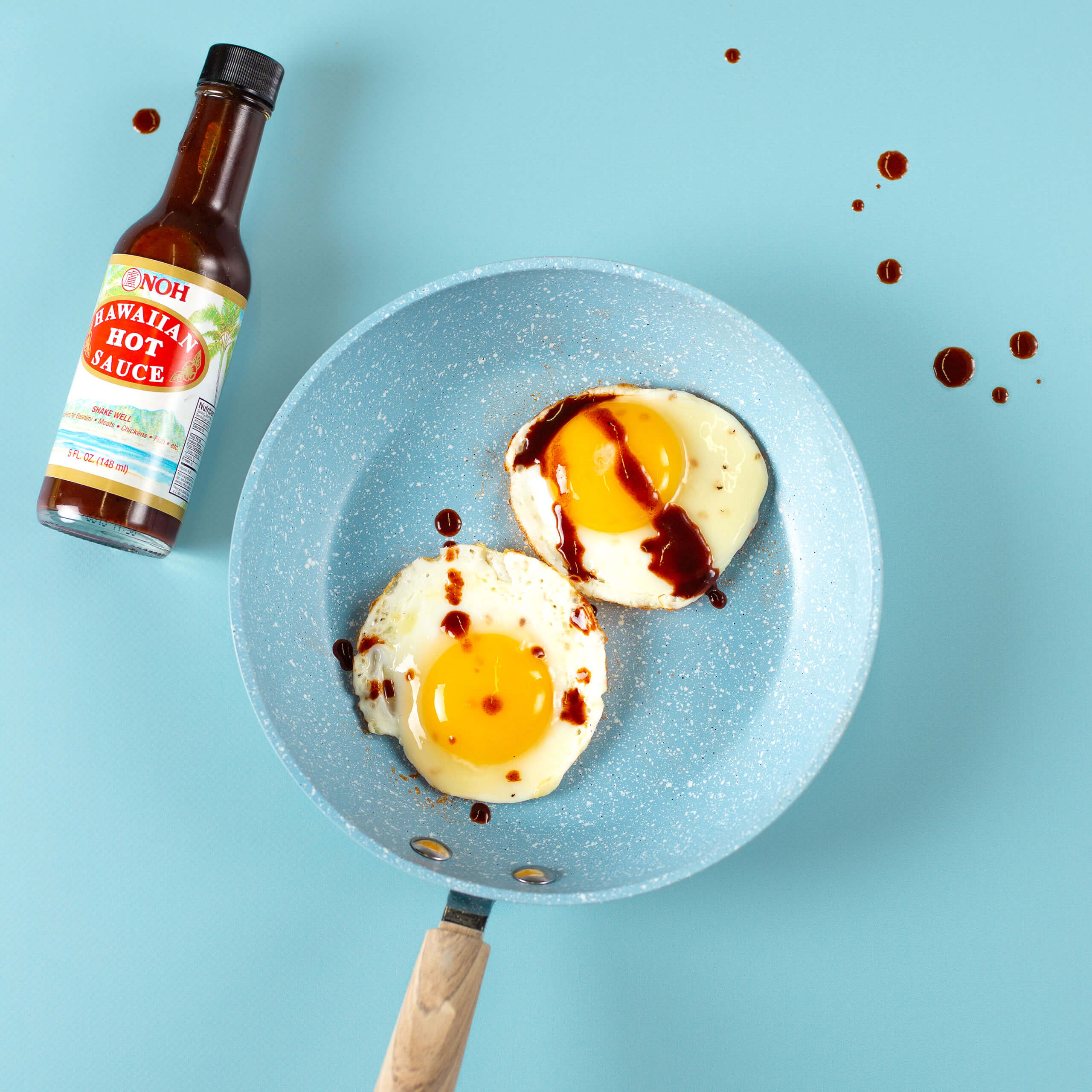 Hawaiian hot sauce is great on eggs