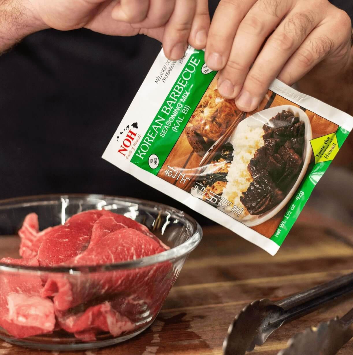 Making Korean BBQ Steak