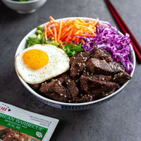 Kalbi Korean BBQ beef bowl recipe