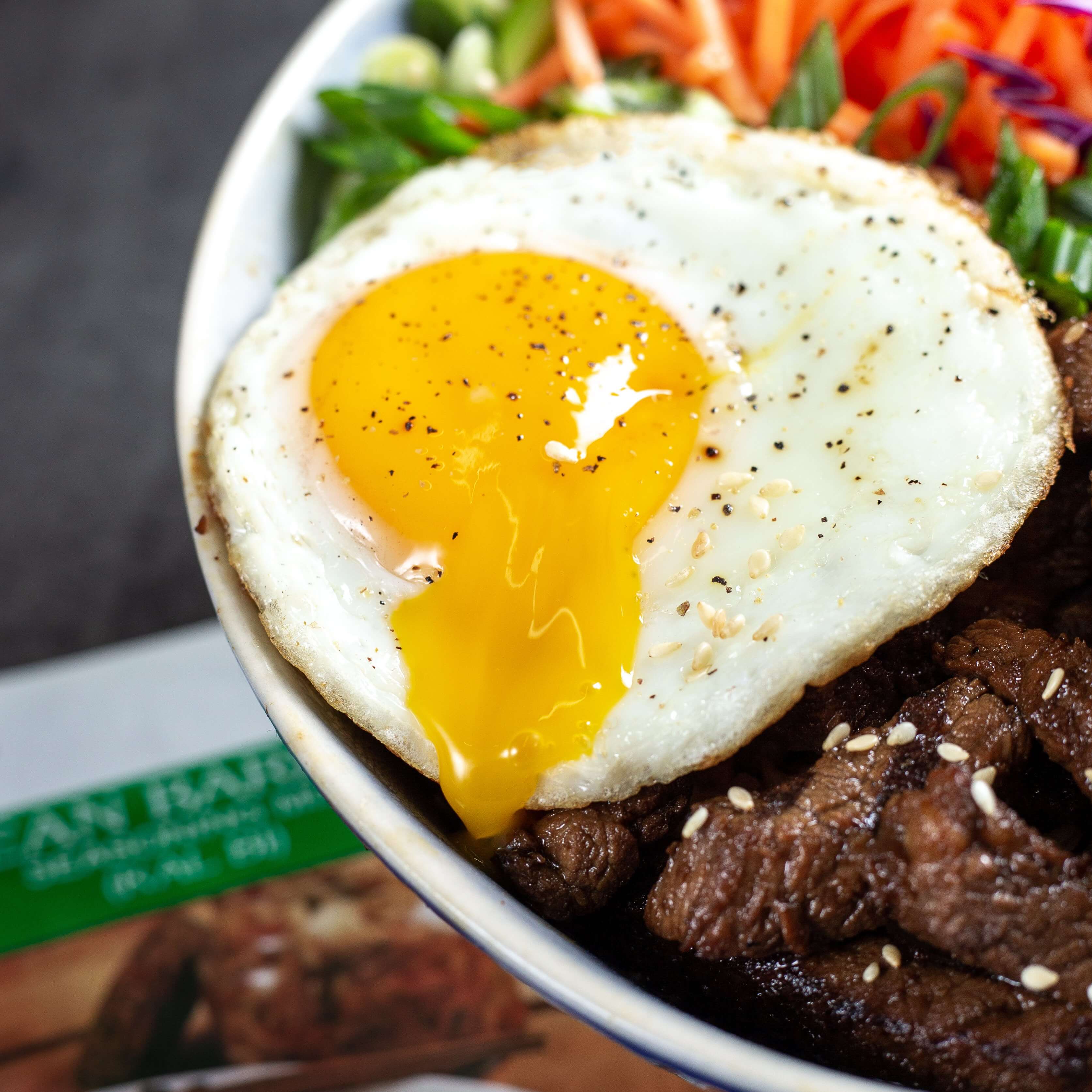 Kalbi Korean BBQ beef bowl