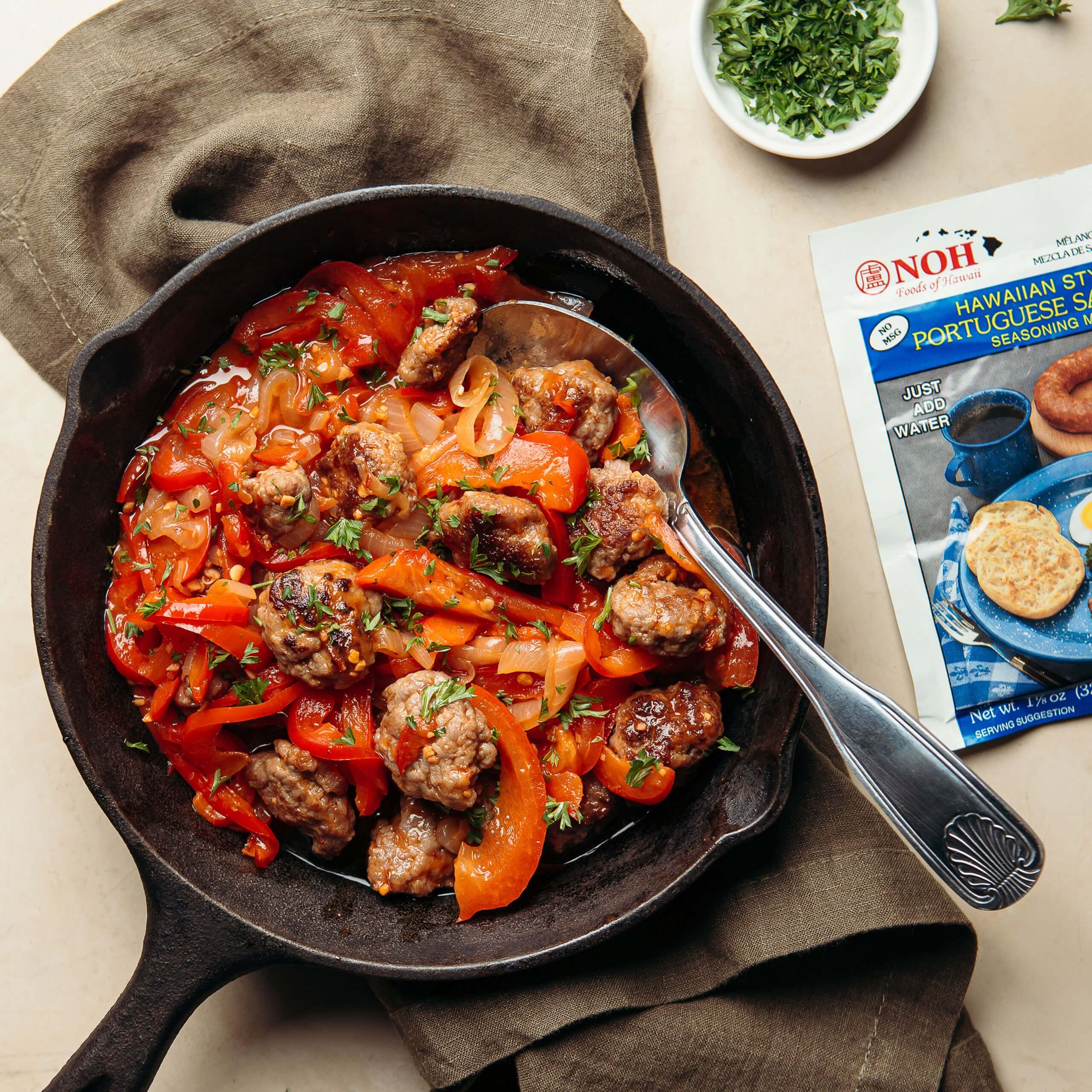 Portuguese Saussage and Peppers